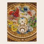 Ceiling Mural of the Palais Garnier Opera House, Paris, France color photograph - photography by  Marc Chagall  Poster Gallery Image 4