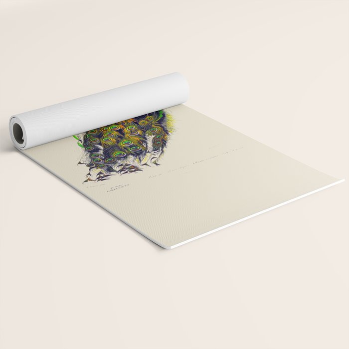 Vintage Peacock Yoga Mat Gallery Image 2