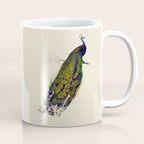 Vintage Peacock Coffee Mug Gallery Image 1