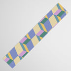 Cuboid Geometric Abstract Shapes Pattern XVI Table Runner Gallery Image 3
