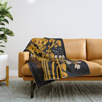 Stockholm garden autumn night Throw Blanket Gallery Image 1