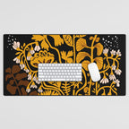 Stockholm garden autumn night Desk Mat Gallery Image 1