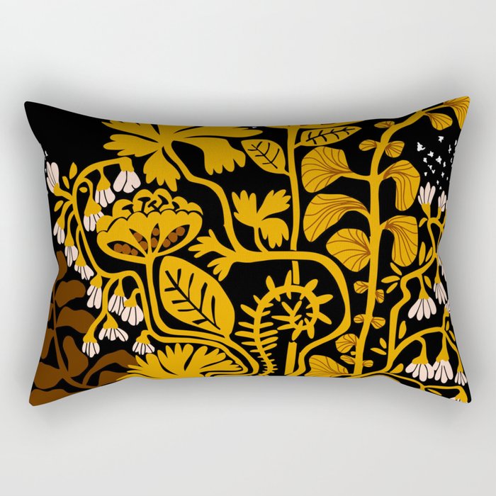 Stockholm garden autumn night Rectangular Pillow Gallery Image 2
