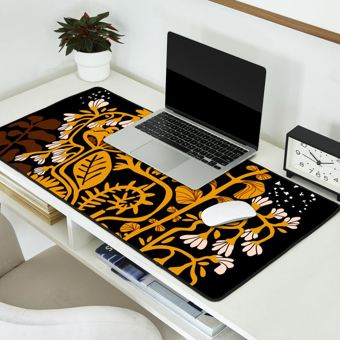 Stockholm garden autumn night Desk Mat Gallery Image 2