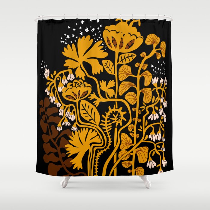 Stockholm garden autumn night Shower Curtain Gallery Image 1