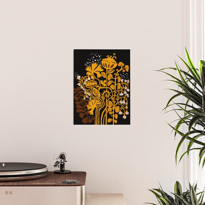 Stockholm garden autumn night Poster Gallery Image 2