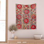 Samarkand Suzani Southwest Uzbekistan Embroidery Wall Tapestry Gallery Image 2