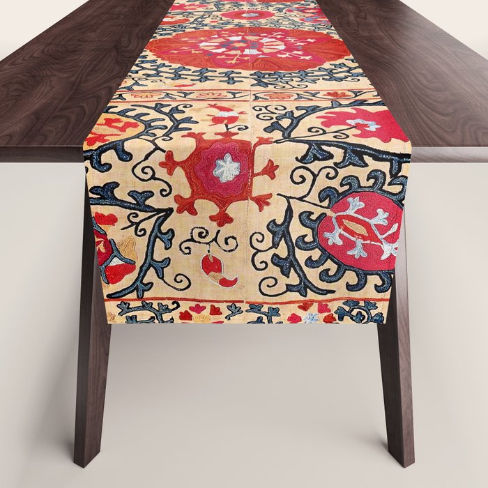 Samarkand Suzani Southwest Uzbekistan Embroidery Table Runner Gallery Image 1