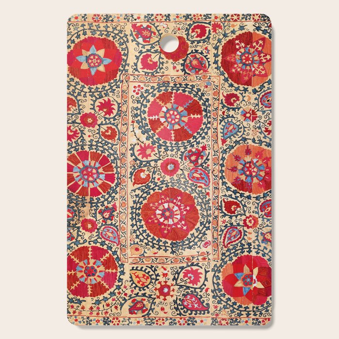 Samarkand Suzani Southwest Uzbekistan Embroidery Cutting Board Gallery Image 1