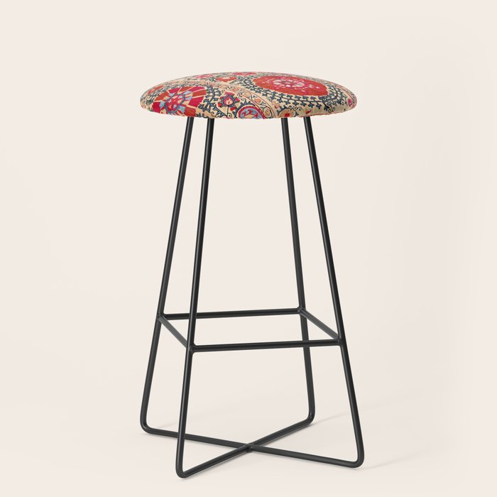 Samarkand Suzani Southwest Uzbekistan Embroidery Stool Gallery Image 1