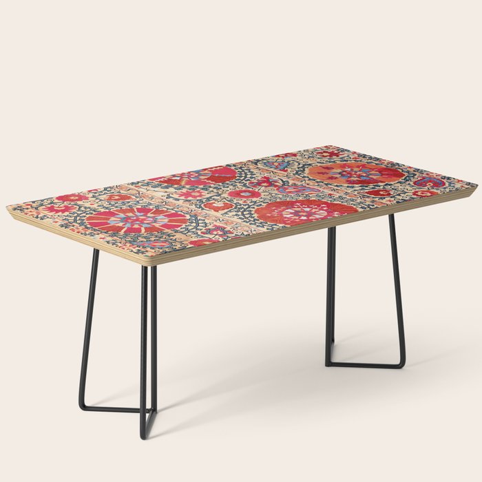Samarkand Suzani Southwest Uzbekistan Embroidery Coffee Table Gallery Image 1