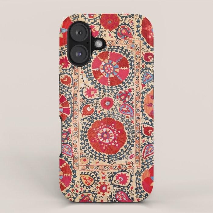 Samarkand Suzani Southwest Uzbekistan Embroidery iPhone Case Gallery Image 1