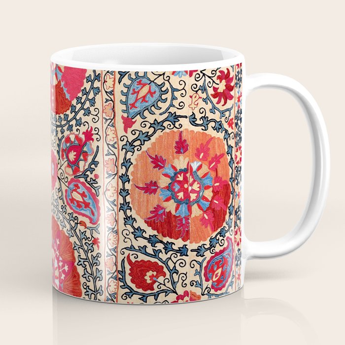 Samarkand Suzani Southwest Uzbekistan Embroidery Coffee Mug Gallery Image 1
