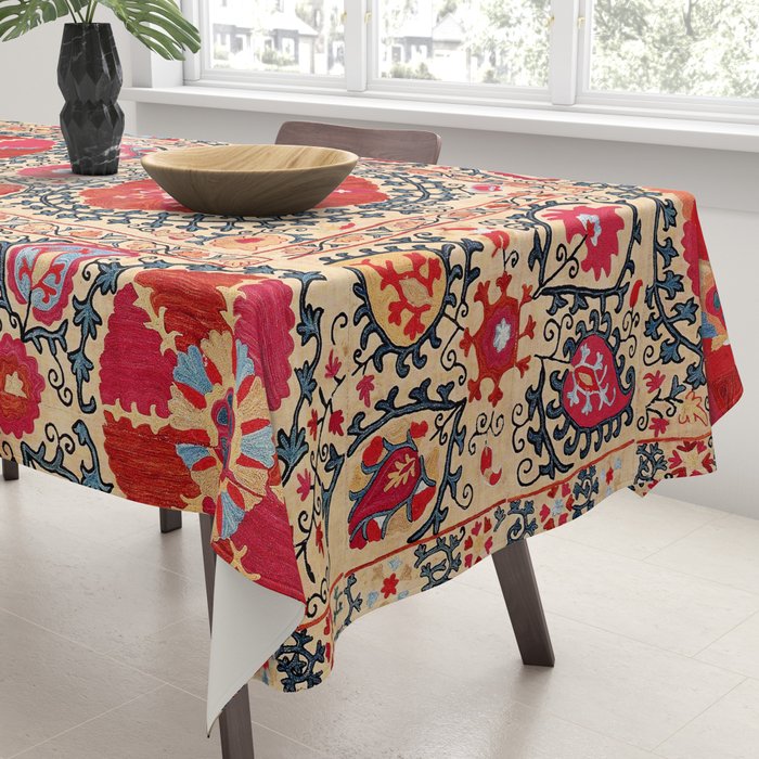 Samarkand Suzani Southwest Uzbekistan Embroidery Tablecloth Gallery Image 3