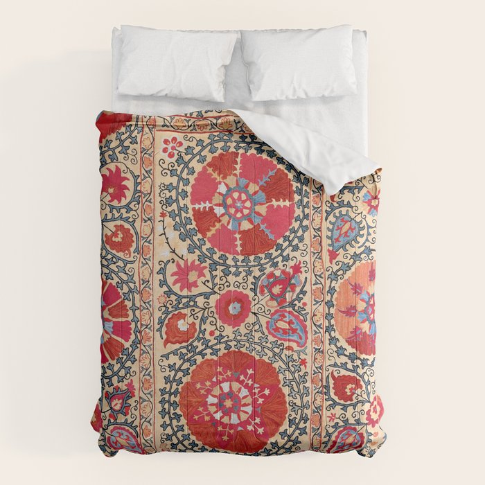 Samarkand Suzani Southwest Uzbekistan Embroidery Comforter Gallery Image 6