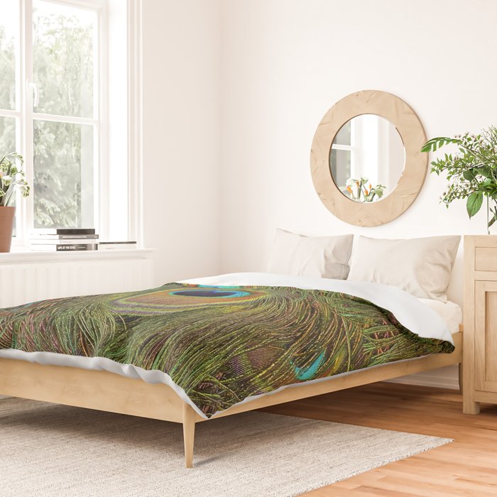 	peacock feathers Duvet Cover Gallery Image 2