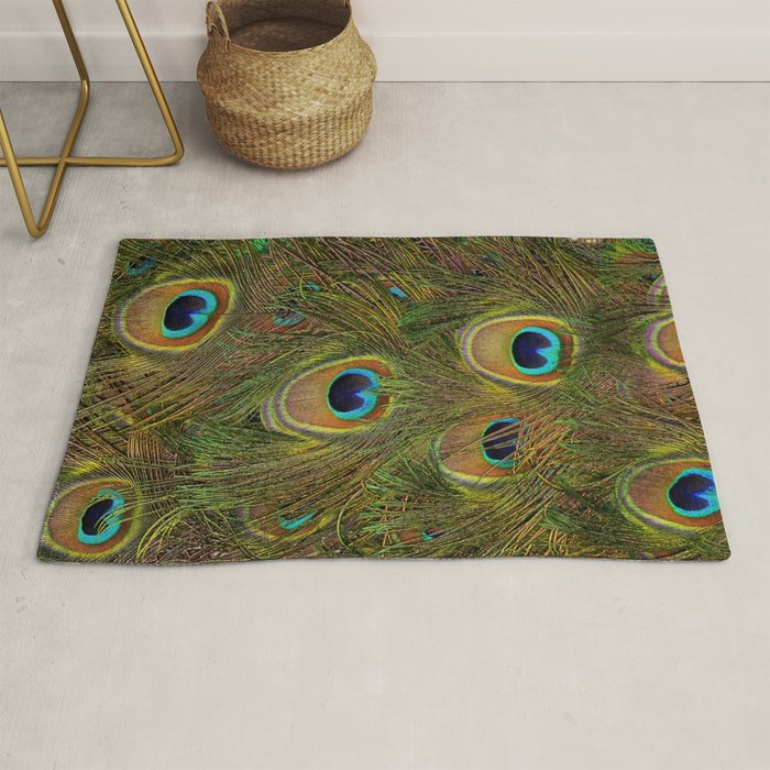 	peacock feathers Rug Gallery Image 1