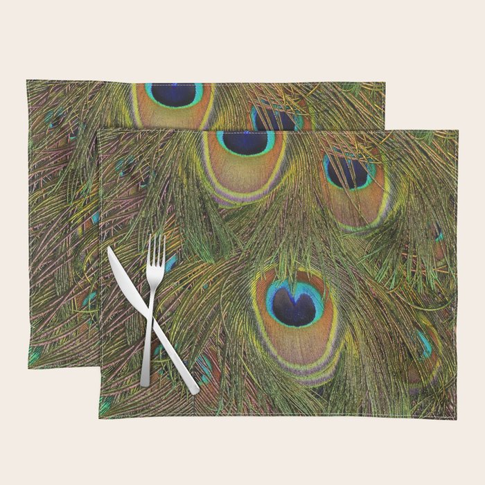	peacock feathers Placemat Gallery Image 1