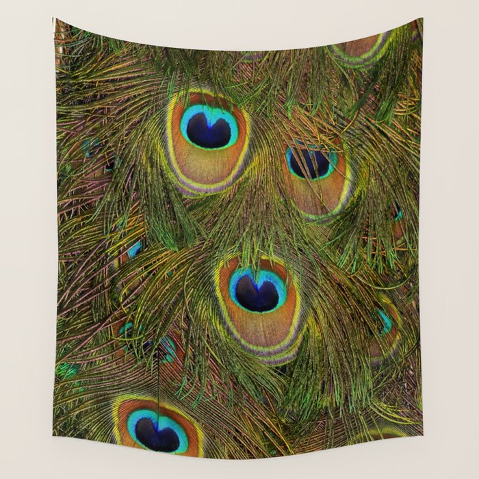 	peacock feathers Wall Tapestry Gallery Image 4