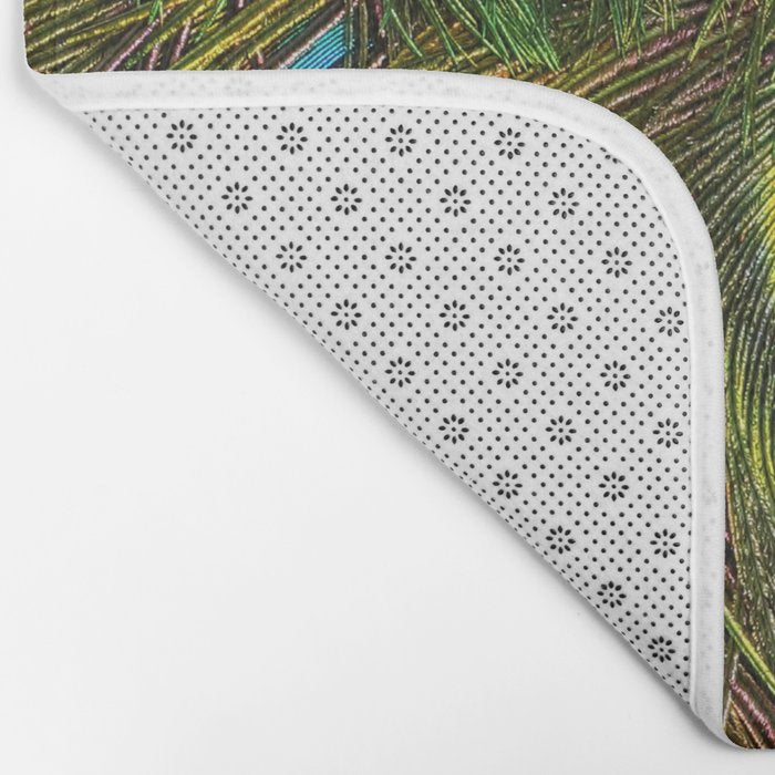 	peacock feathers Bath Mat Gallery Image 2