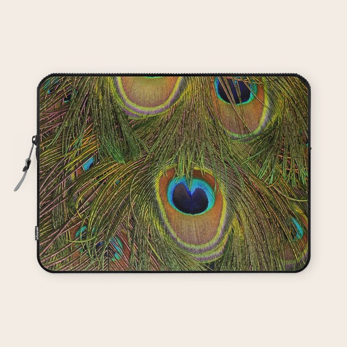 	peacock feathers Laptop Sleeve Gallery Image 1
