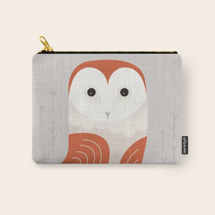 Barn Owl, Bird of United Kingdom Carry All Pouch Gallery Image 1