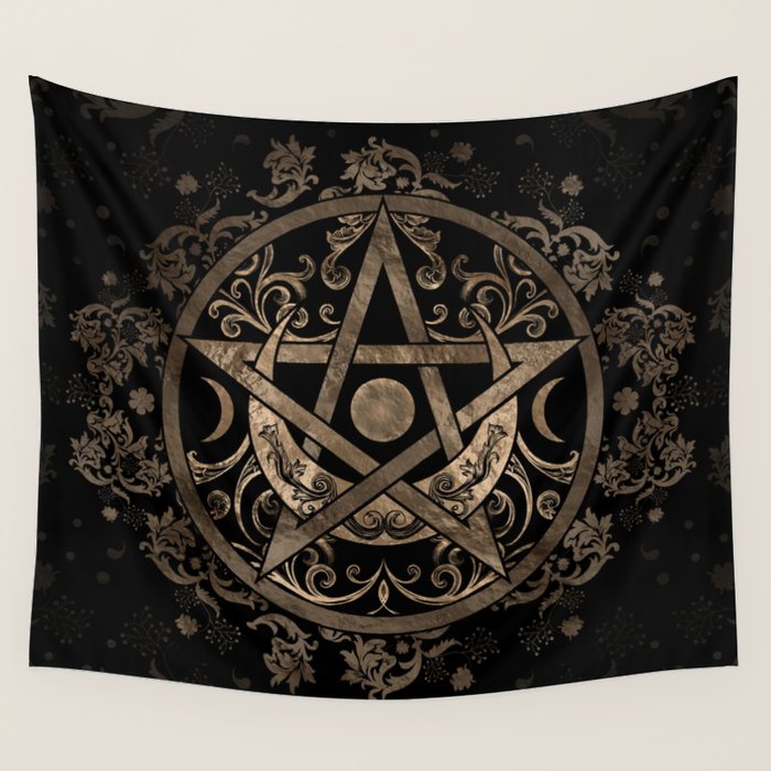Pentagram Ornament Wall Tapestry Gallery Image 4