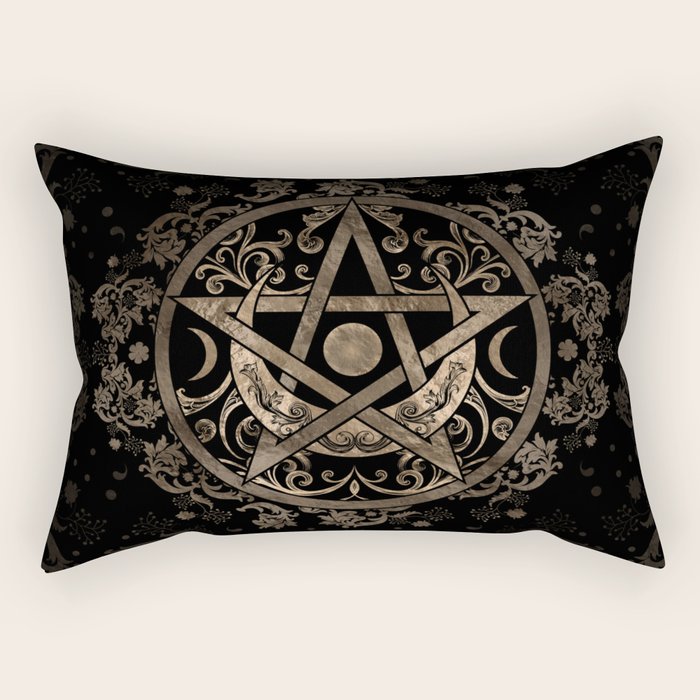 Pentagram Ornament Rectangular Pillow Gallery Image 1