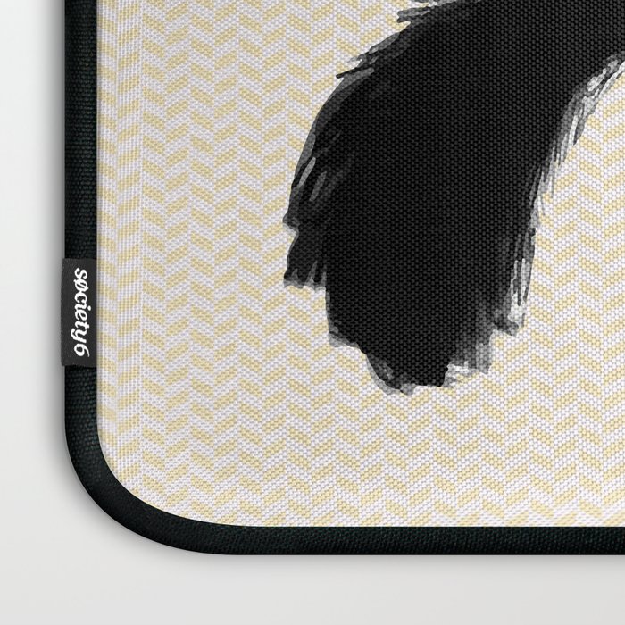 Dachshund Love | Cute Longhaired Black and Tan Wiener Dog Laptop Sleeve Gallery Image 3