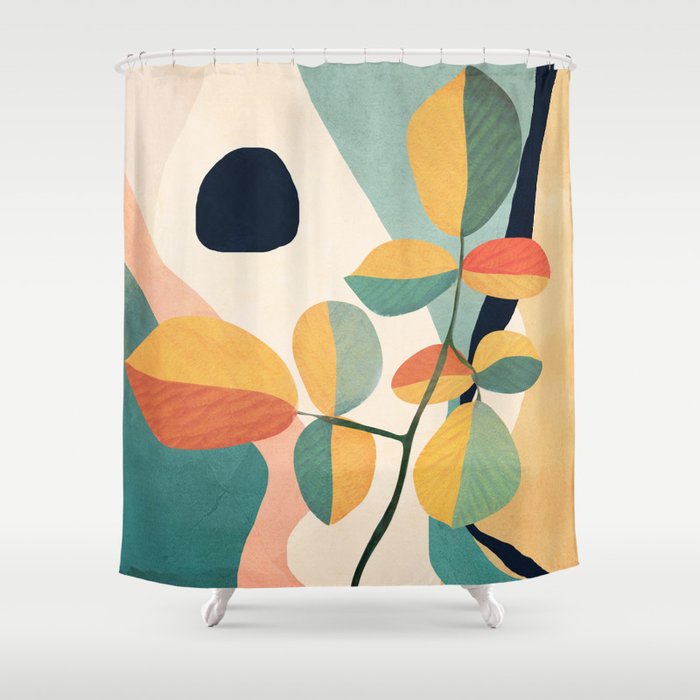 Colorful Branching Out 26 Shower Curtain Gallery Image 1