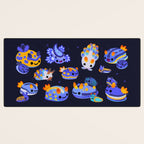 Blue sea slug Desk Mat Gallery Image 3