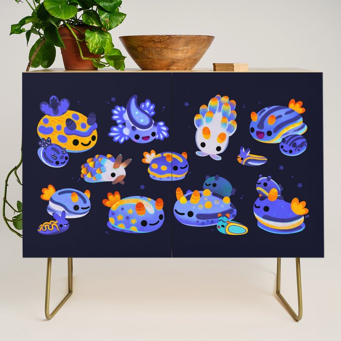 Blue sea slug Credenza Gallery Image 1