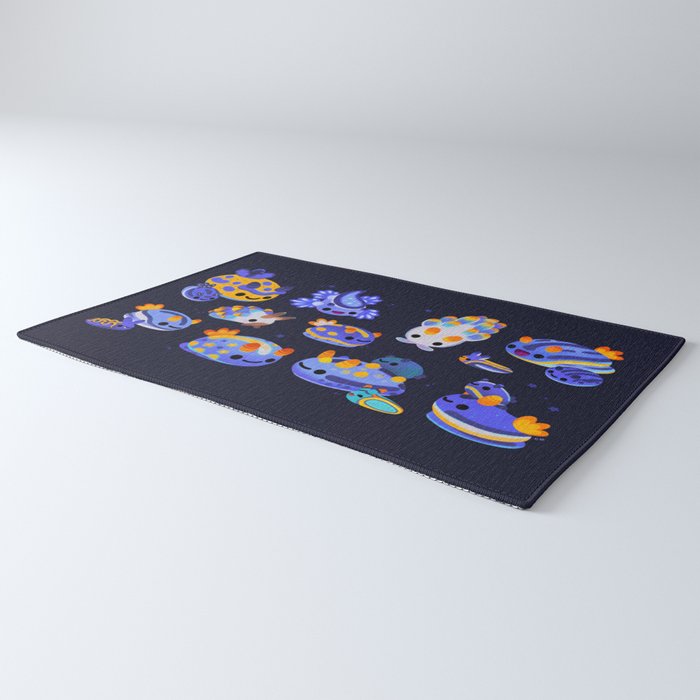 Blue sea slug Rug Gallery Image 3