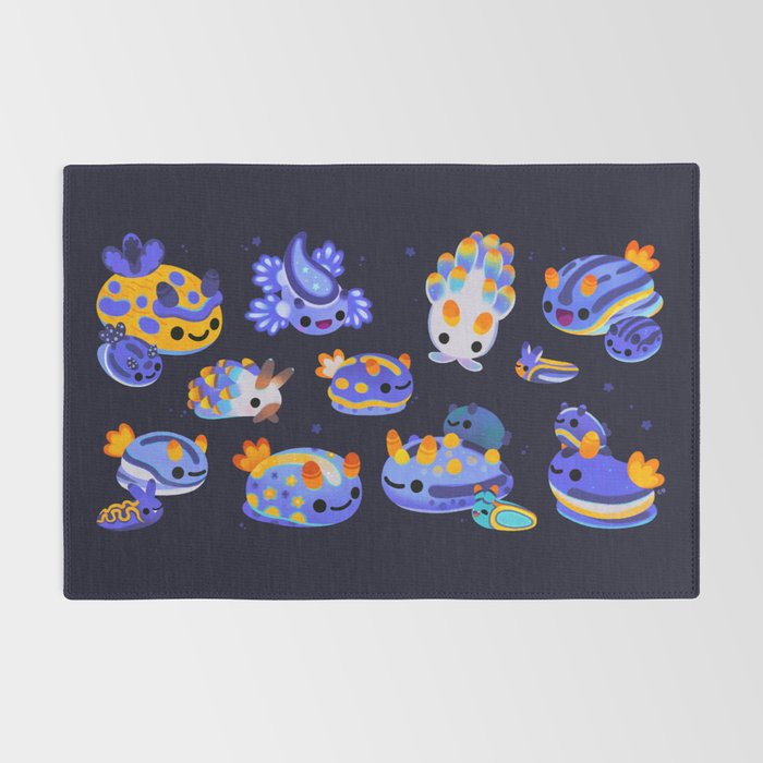 Blue sea slug Rug Gallery Image 2