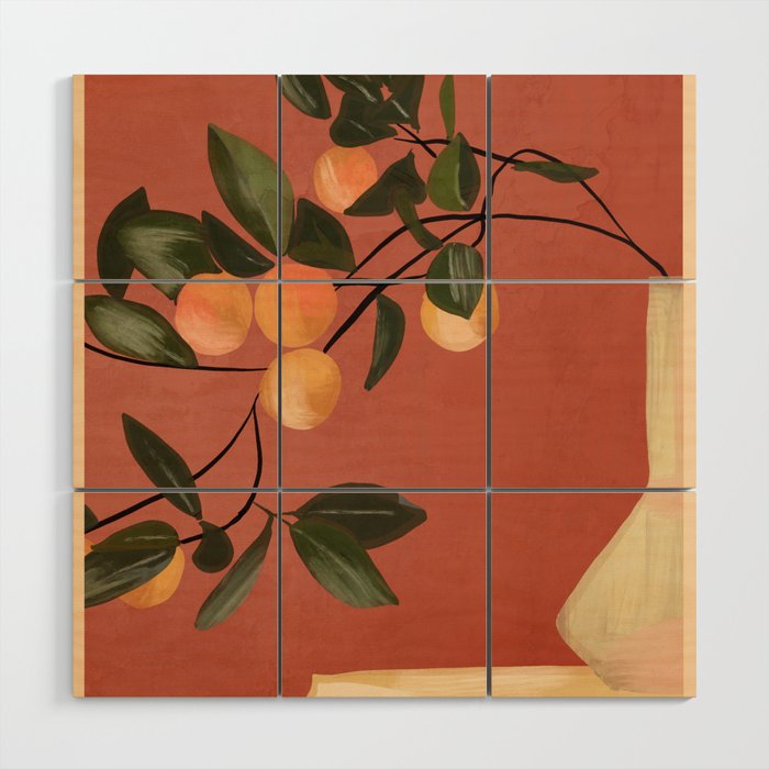 Oranges 4 Wood Wall Art Gallery Image 1