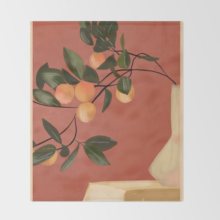 Oranges 4 Throw Blanket Gallery Image 2