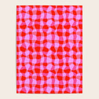 Colorful Wavy Check Pattern 1 - Pink And Red Poster Gallery Image 4