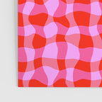 Colorful Wavy Check Pattern 1 - Pink And Red Poster Gallery Image 3
