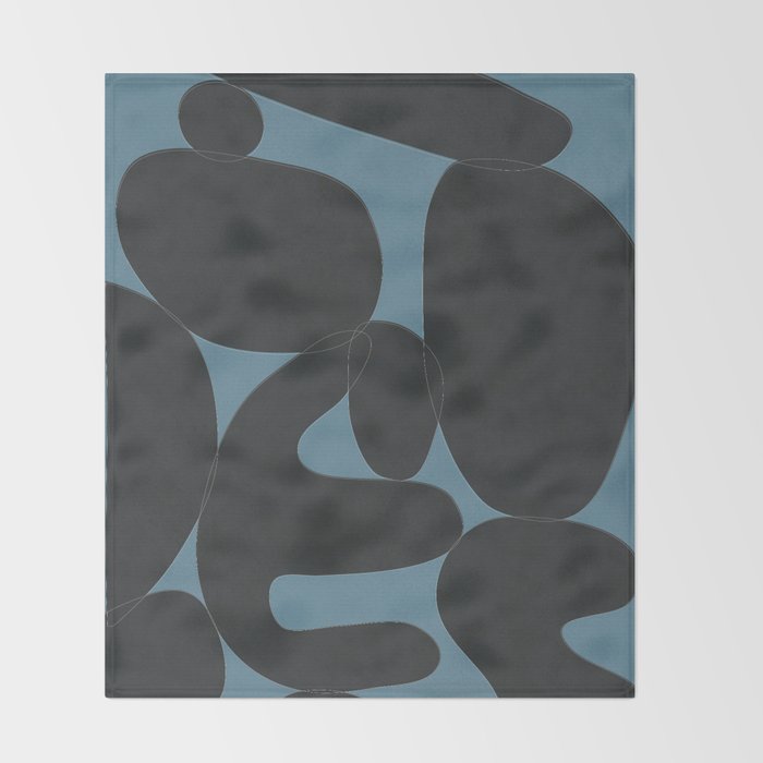 Modern Abstract Art 28 Throw Blanket Gallery Image 2