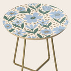 Blue Floral  Side Table Gallery Image 2