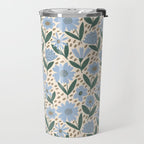 Blue Floral  Travel Mug Gallery Image 2