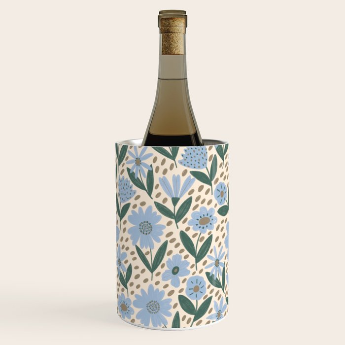 Blue Floral  Wine Chiller Gallery Image 3