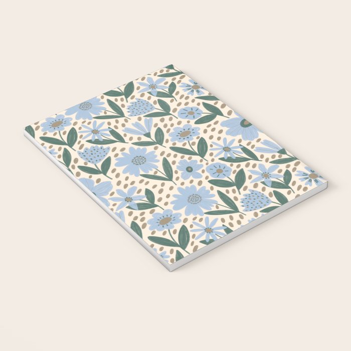 Blue Floral  Notebook Gallery Image 3