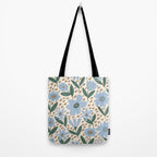 Blue Floral  Tote Bag Gallery Image 2