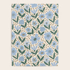 Blue Floral  Poster Gallery Image 4