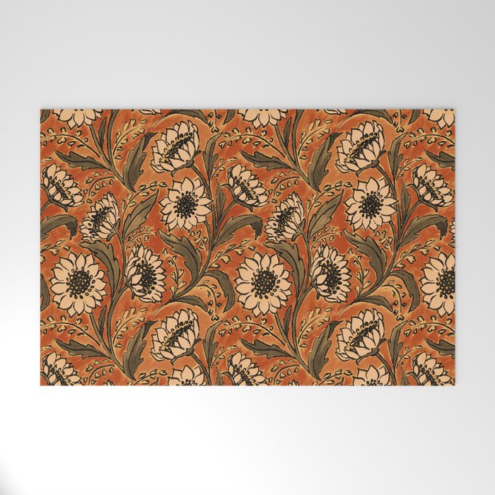 Sunflowers - Rust Welcome Mat Gallery Image 1