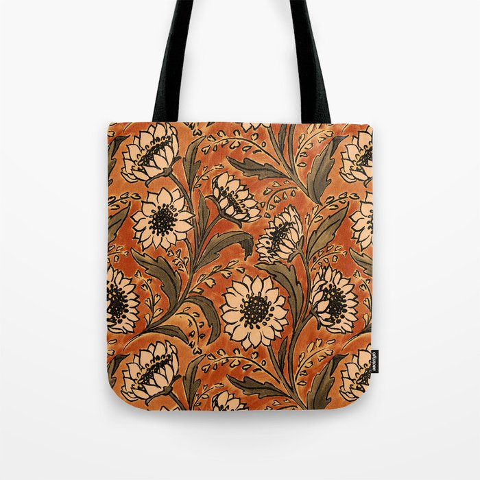 Sunflowers - Rust Tote Bag Gallery Image 1