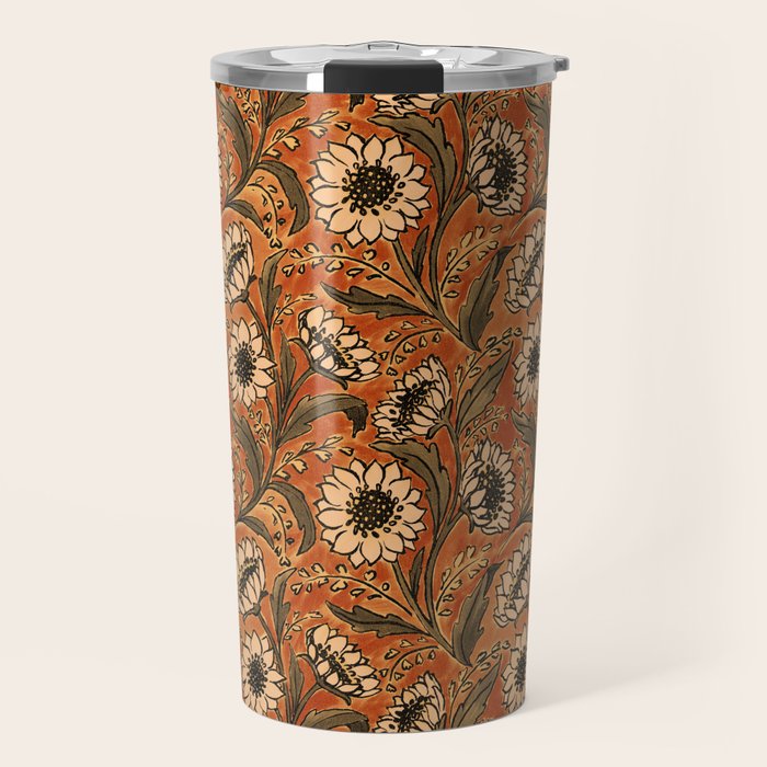 Sunflowers - Rust Travel Mug Gallery Image 1