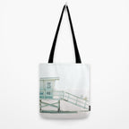 Lifeguard Tower California Beach Life Tote Bag Gallery Image 2