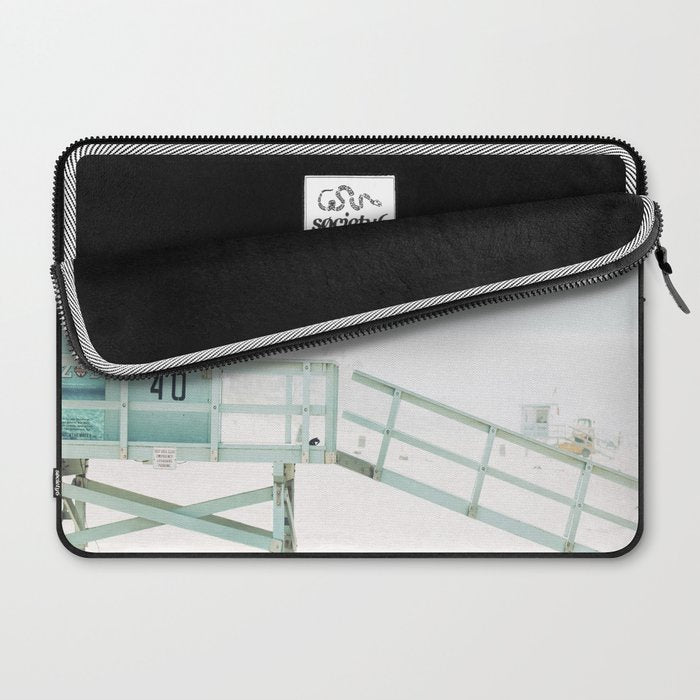 Lifeguard Tower California Beach Life Laptop Sleeve Gallery Image 2